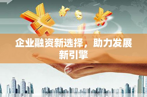 平果企业融资新选择，助力发展新引擎