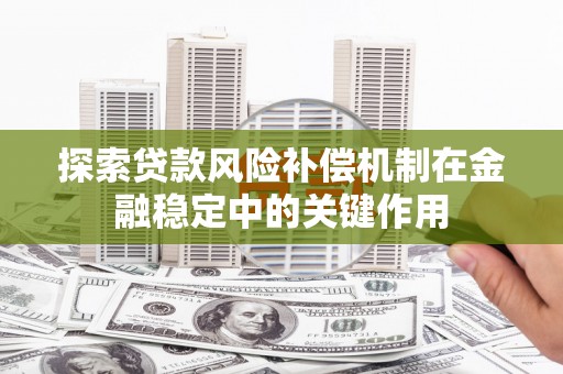 湖口探索贷款风险补偿机制在金融稳定中的关键作用