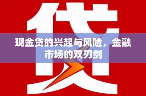 庄浪现金贷的兴起与风险，金融市场的双刃剑