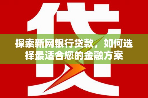 隆回探索新网银行贷款，如何选择最适合您的金融方案
