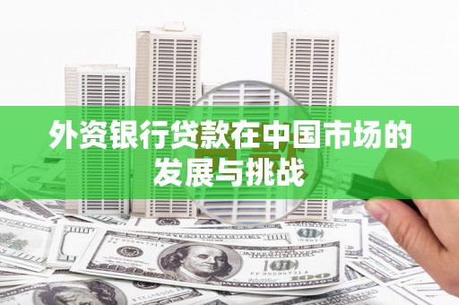 凉山外资银行贷款在中国市场的发展与挑战