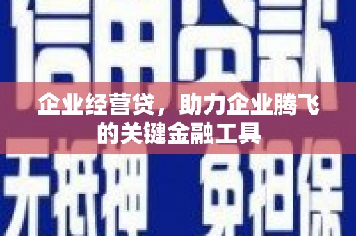 禅城企业经营贷，助力企业腾飞的关键金融工具