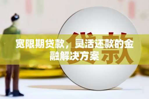 定安宽限期贷款，灵活还款的金融解决方案