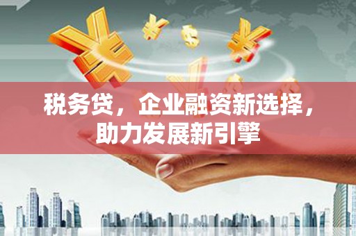南海税务贷，企业融资新选择，助力发展新引擎