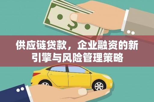 惠东供应链贷款，企业融资的新引擎与风险管理策略