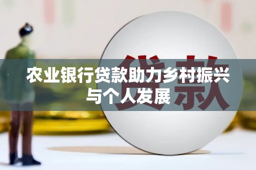 漳平农业银行贷款助力乡村振兴与个人发展