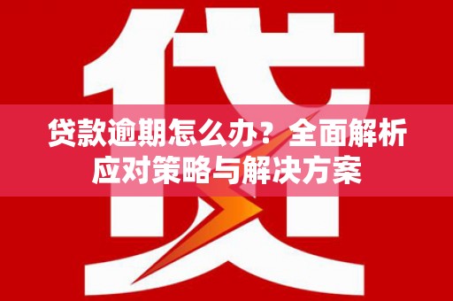 四子王旗贷款逾期怎么办？全面解析应对策略与解决方案