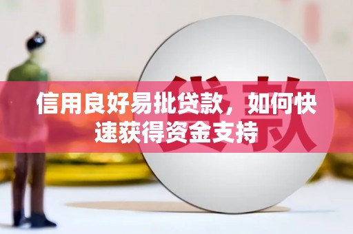 普格信用良好易批贷款，如何快速获得资金支持