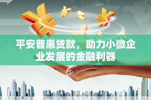 固始平安普惠贷款，助力小微企业发展的金融利器