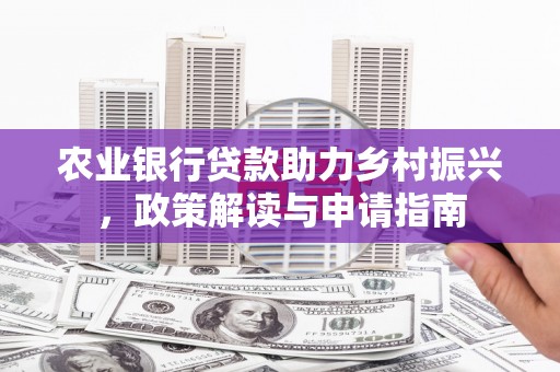 泾阳农业银行贷款助力乡村振兴，政策解读与申请指南