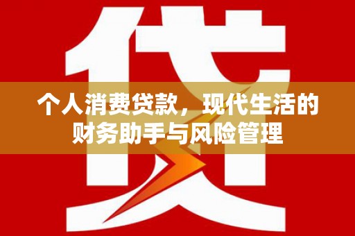 铅山个人消费贷款，现代生活的财务助手与风险管理