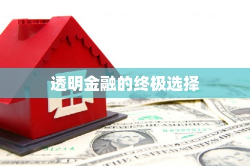 新营透明金融的终极选择